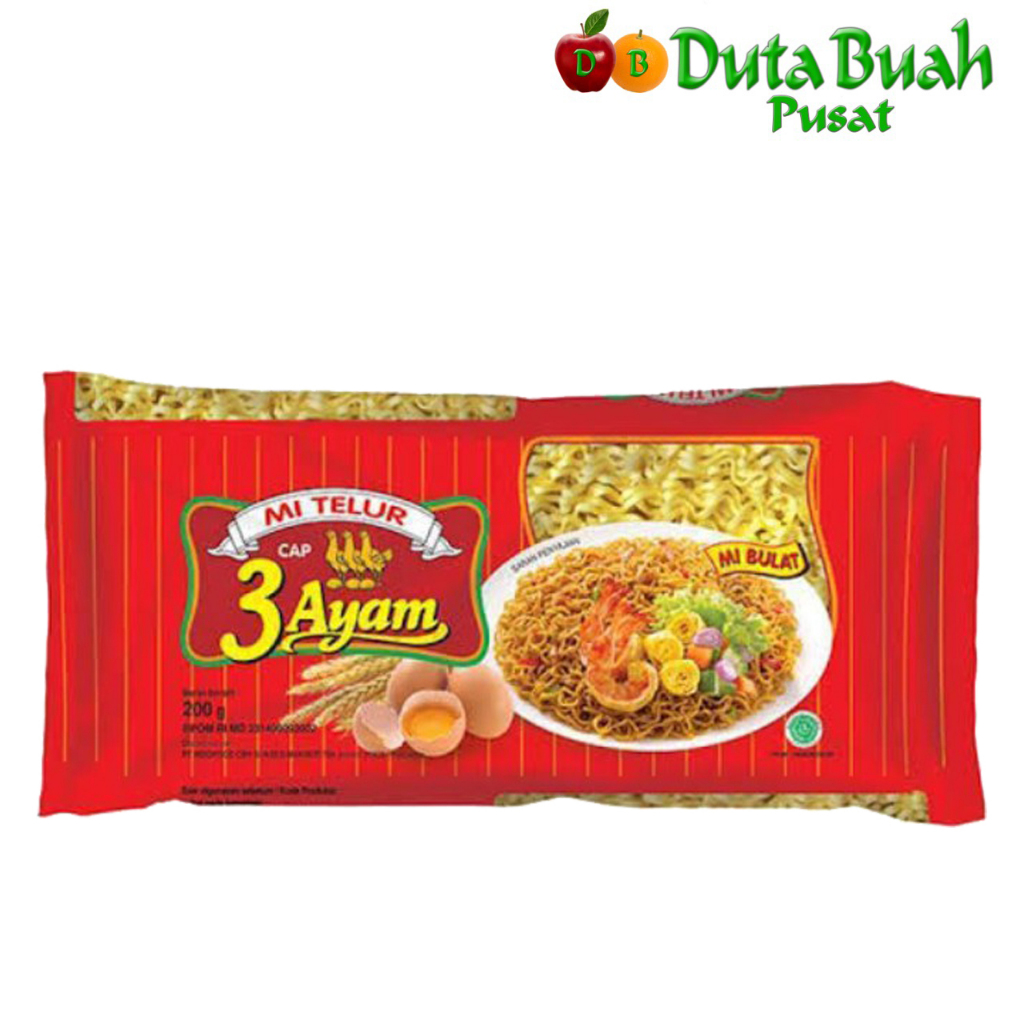 

DUTA BUAH PUSAT MIE TELOR MERAH 3 AYAM (210G/PCS)