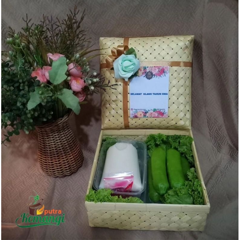 BESEK BAMBU/SOKASE BAMBU/NASI KOTAK/ TEMPAT NASI/ HAMPERS BAMBU