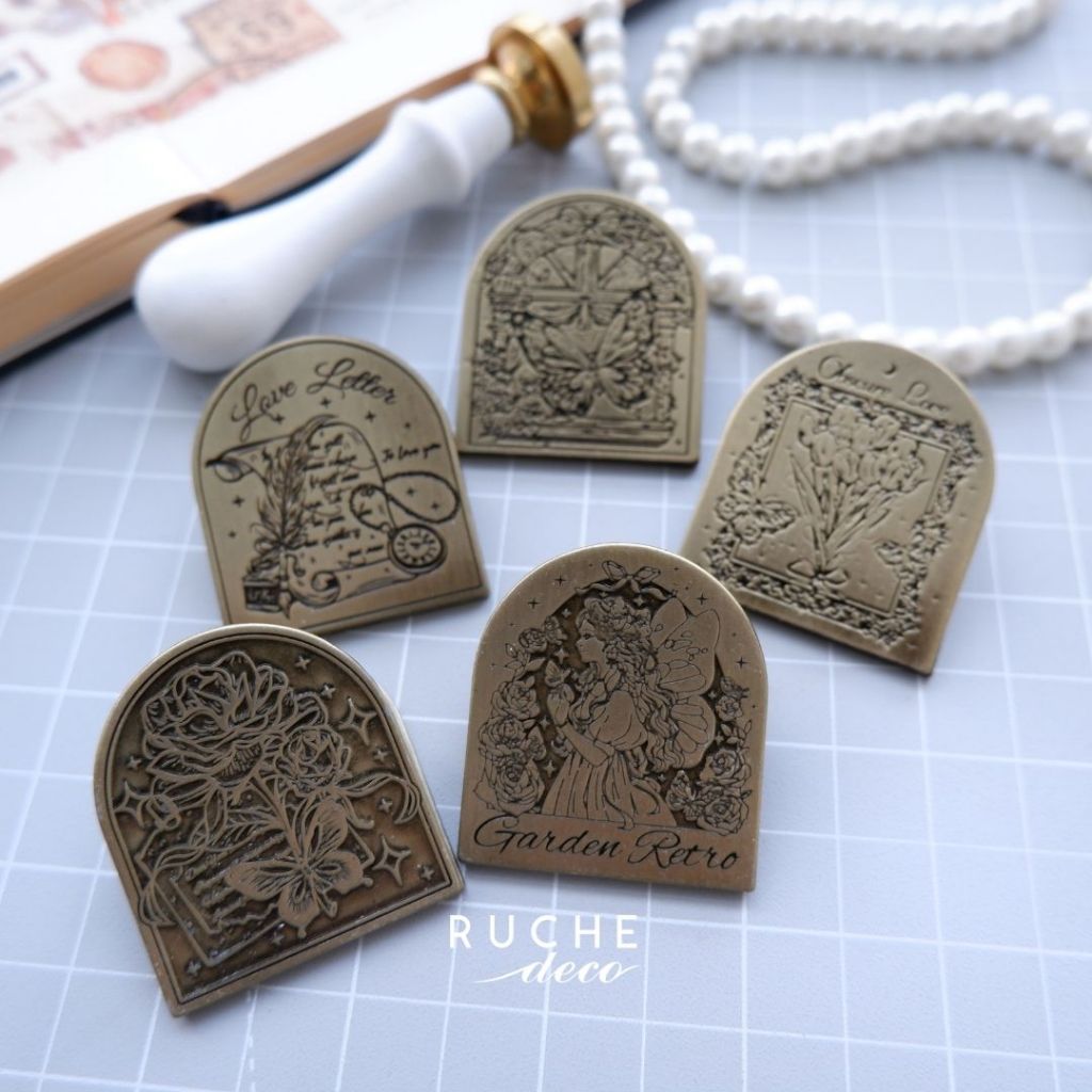 

RUCHE DECO - Metal Journal Clip - Retro Square / Jepitan Kertas Vintage