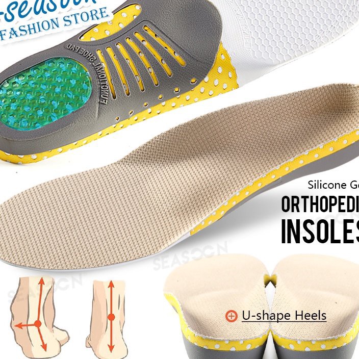 HJ6 Premium Orthotic Gel Sol Ori r Kaki Kesehatan Sole Pad Untuk Sepatu Insert Arch Dukungan Pad