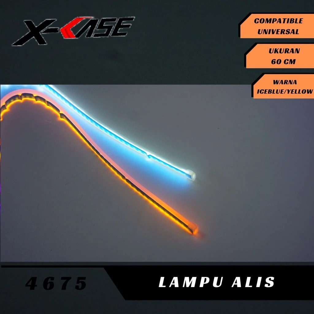 Lampu Alis DRL Fleksibel 60cm Running Universal Motor Mobil vario 125 vario150 pcx 150 adv 150 pcx 1
