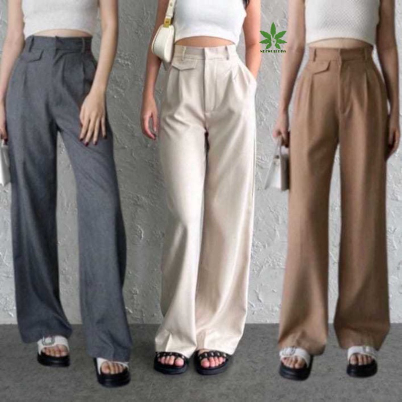ORO PANTS - Celana Kerja Anti Kusut - Loose Pants Kulot Wanita
