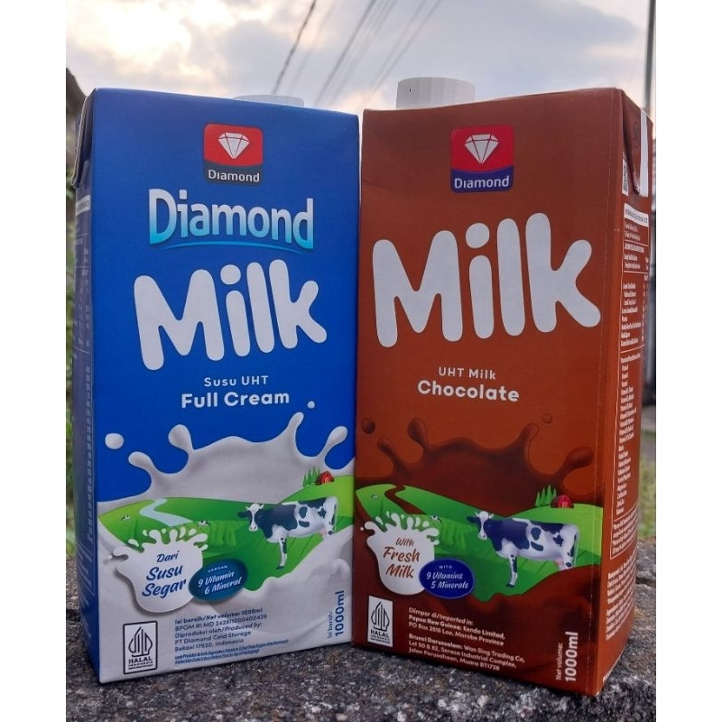 

Diamond 1L Uht Milk, tinggal Variant Coklat