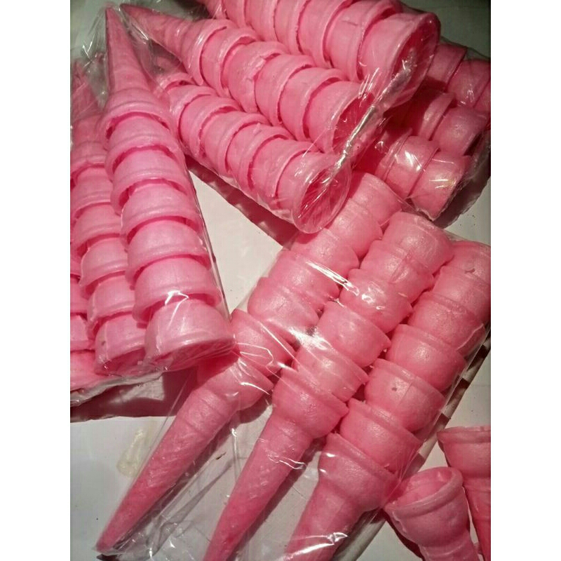 Cone Es Krim kerucut ukuran 3.5cm (200pcs) +bubble warp