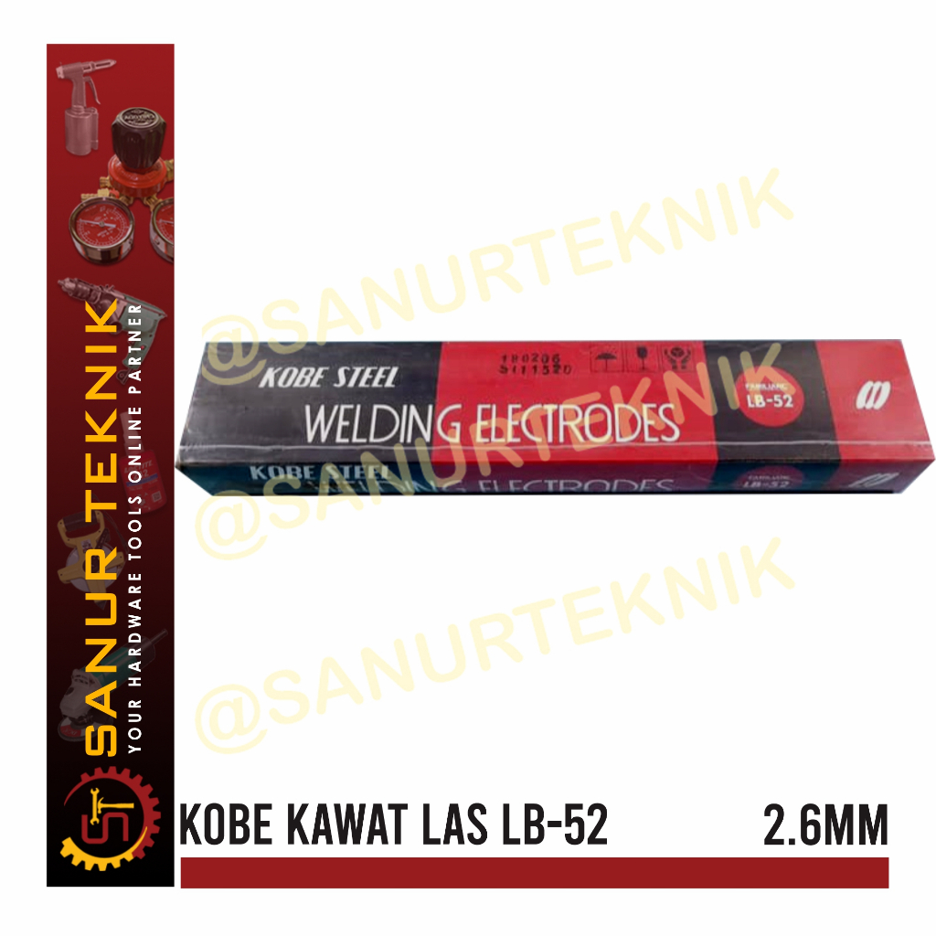KOBE STEEL Kawat Las Listrik LB52 LB-52 2.6mm 2.6 mm 20KG 20 KG