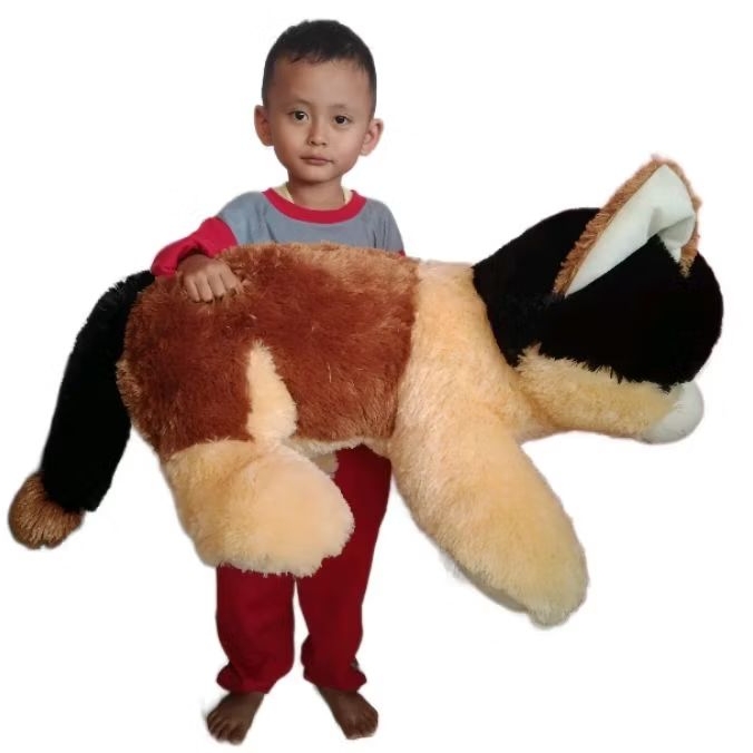 BONEKA KUCING BELANG ANGORA PERSIA CAT DOLL CUTE CANTIK COKLAT SIZE JUMBO BESAR 1 METER SINGA MACAN 