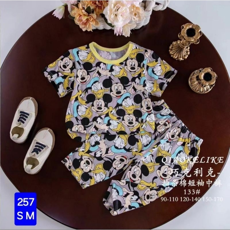 HPL. 02 [BISA COD] GRA SET PIYAMA HPL SALUR KATUN ORGANIK PREMIUM BRAND QIQIMAIDOU USIA 1 S.D 6 TAHU