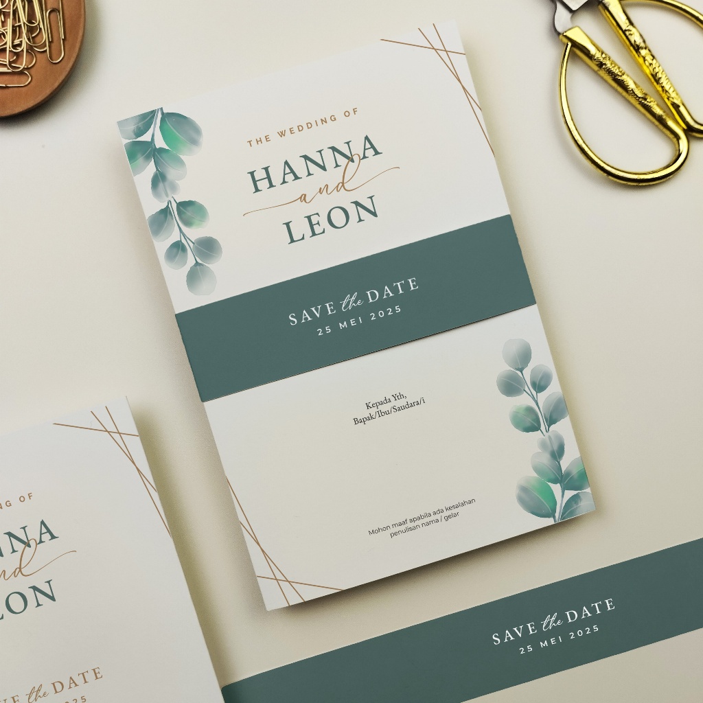 Undangan Pernikahan Cetakgrafis Unik Simple Minimalis (US.004)