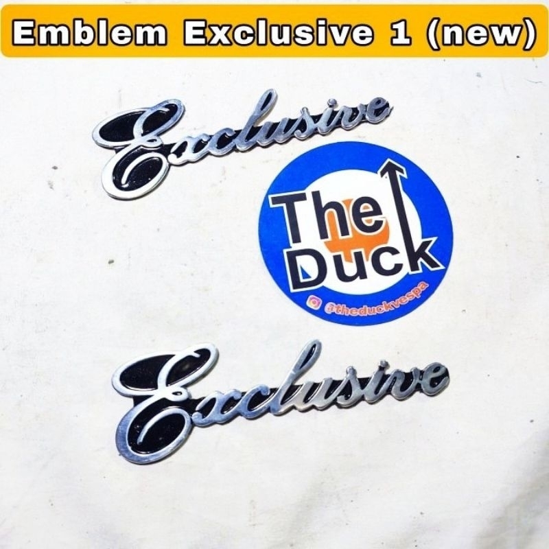 Emblem Tepong Samping Vespa Exclusive