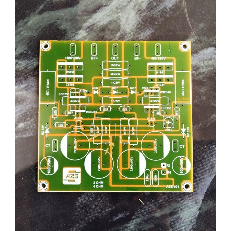 PCB Power Amplifier Mono 2 Ohm TBM  SUBLOW AZS - 021.