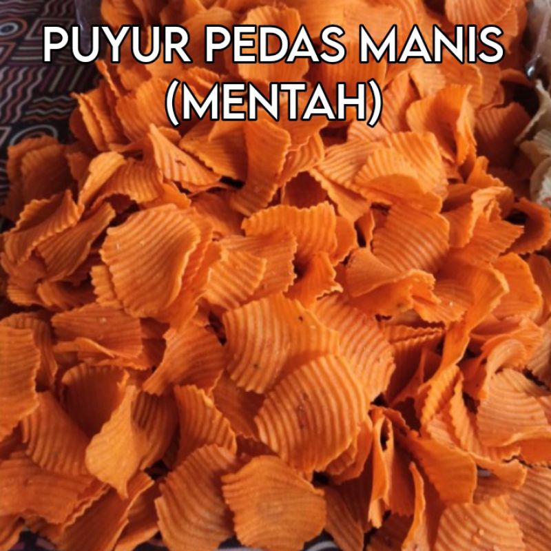 

(250 GR) KERUPUK KERIPIK PUYUR SINGKONG PEDAS MANIS MENTAH KHAS MAGELANG
