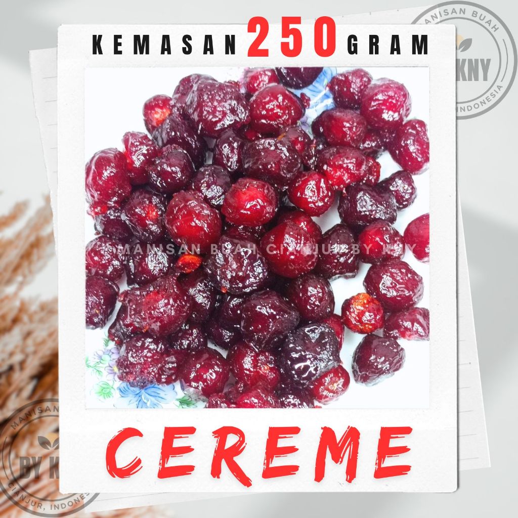 

CEREME 250 GRAM CEREME KERING MANISAN BUAH KERING