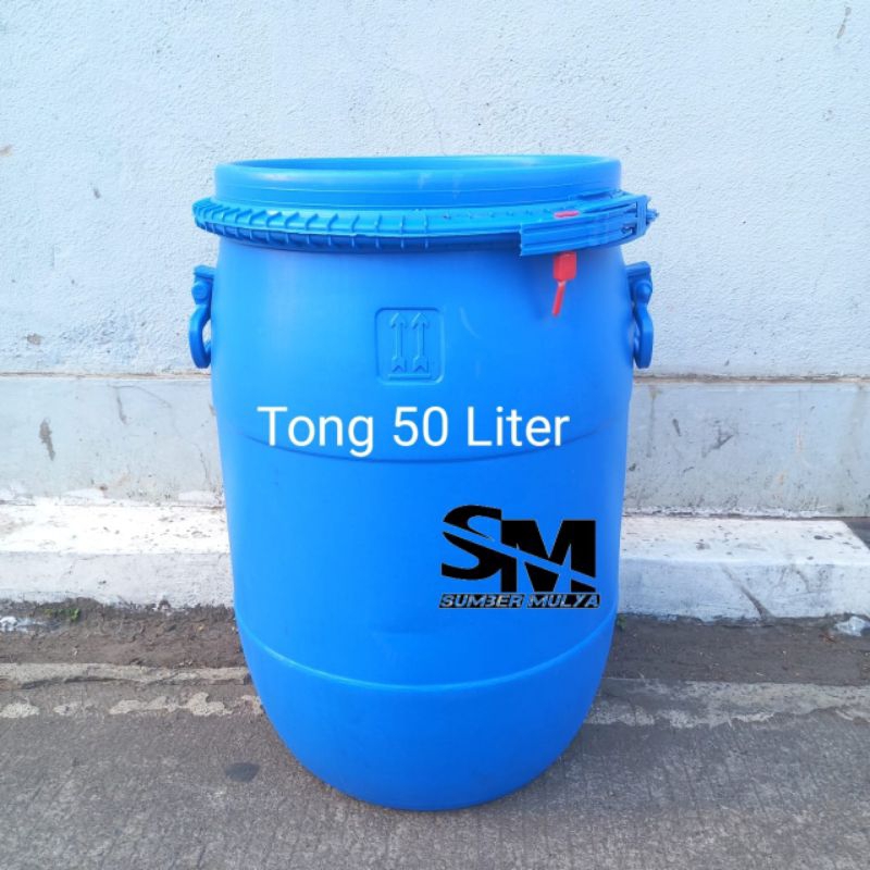 Drum Plastik/Tong Ukuran 50 Liter/Tong Bekas/Tong Sampah/Tong Serbaguna