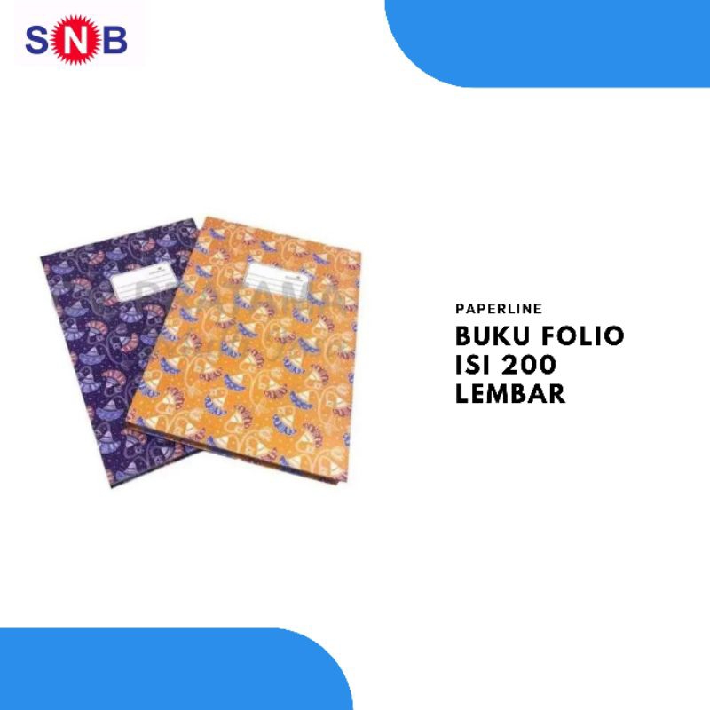 

Buku folio Paperline isi 200 lembar /Buku akuntansi/hard cover