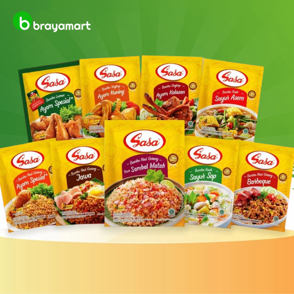 

Sasa Bumbu Masak Instan All Varian 20Gr Brayamart