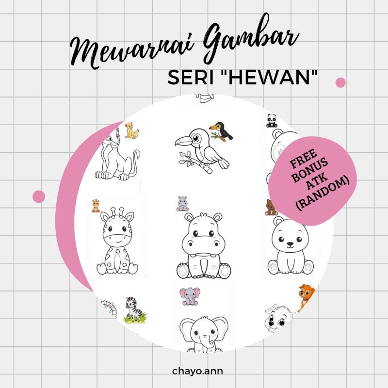 Mewarnai Gambar "Seri Hewan"