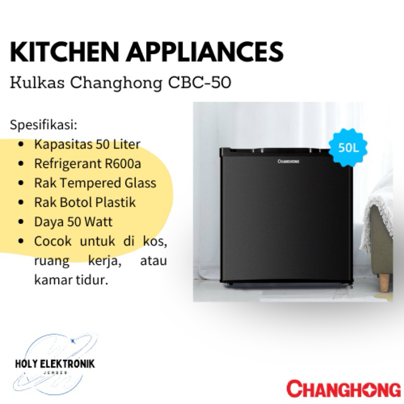 Changhong Kulkas Meja Kulkas Mini CBC50