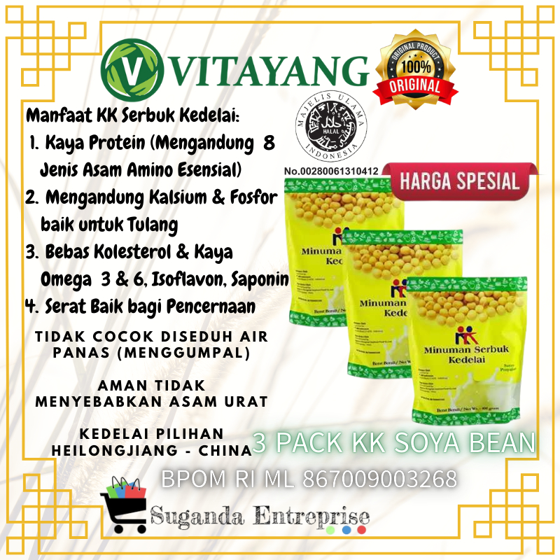 

KK Minuman Serbuk Susu Kacang Kedelai Soya Bean Net 400 gr Heilongjiang China