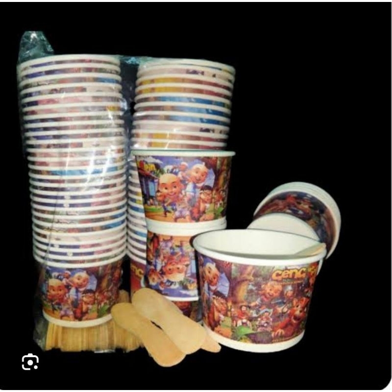 Paper cup ice cream 2oz