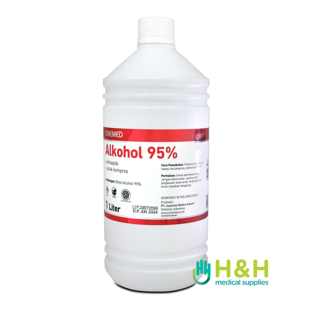 Alkohol 95% 1 Liter / Alkohol 95% / Alkohol Onemed 1 Liter / Alkohol 1 Liter / Alkohol