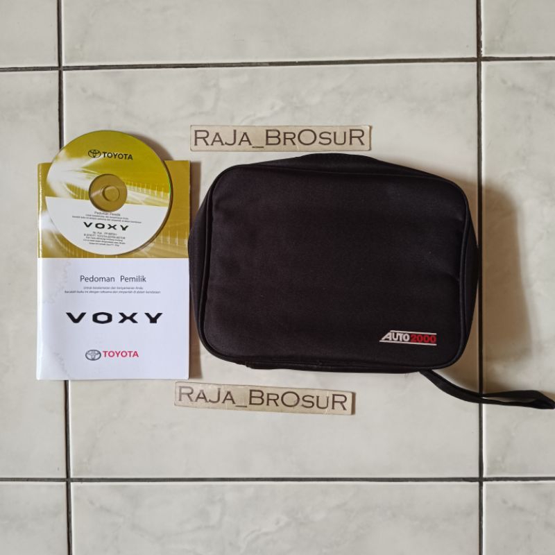 Buku pedoman pemilik + CD VCD/Manual book Toyota Voxy 2017-2022 Free tas Original ORI