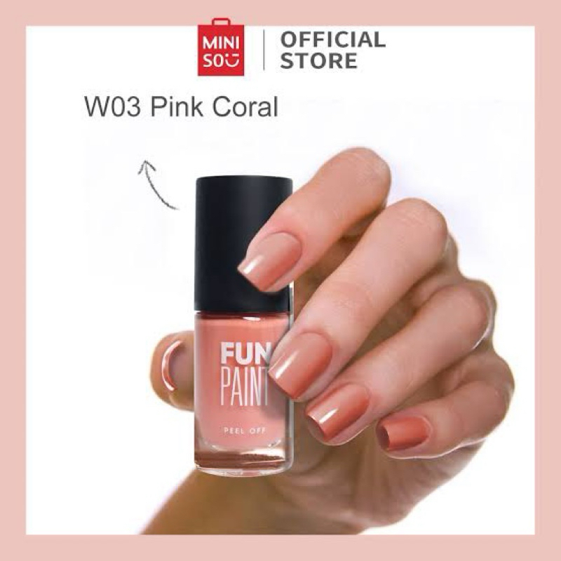 Miniso Peel Off Nail Polish 8ml/Miniso Kutek Peel Off