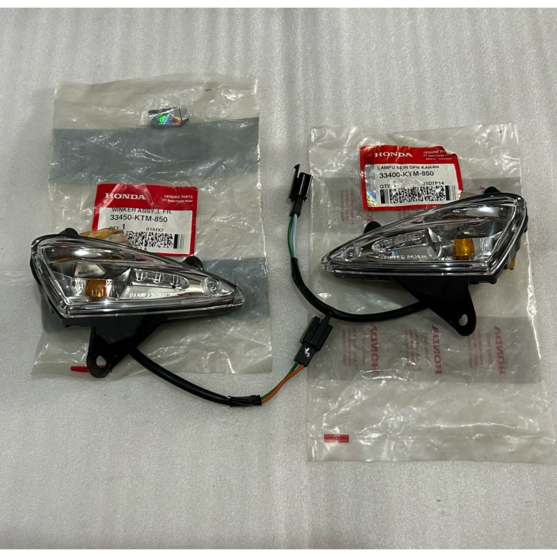 Lampu Sein Depan Assy Kanan Kiri Supra X125 Lama Ori AHM 33400KTM850 33450KTM850