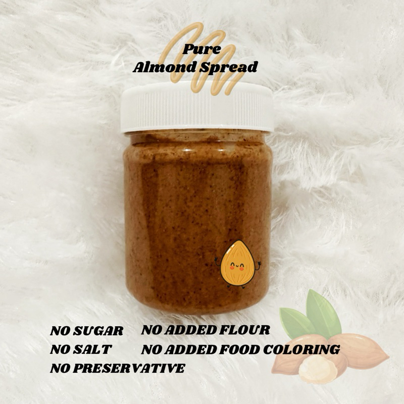 

Roasted Almond Butter Spread Paste Gluten Free Unsweetened - Selai Murni Kacang Original Low Calorie bisa untuk Diet Diabetes Mpasi