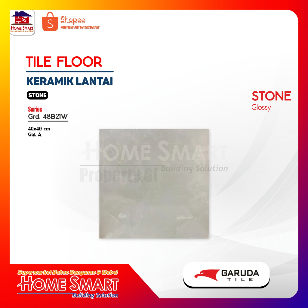GARUDA KERAMIK 48B21W 40 x 40 KW1 - KERAMIK LANTAI