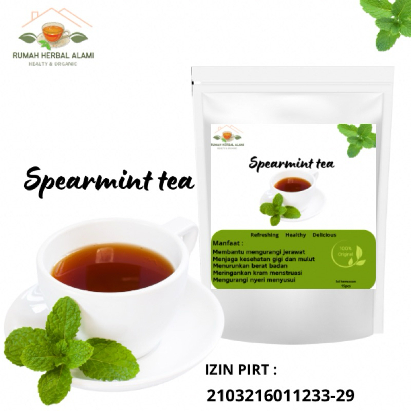 

Teh Celup Herbal Spearmint Leaf Tea : Teh Daun Spearmint isi 20 pcs