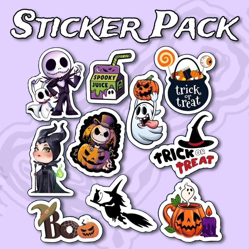 

Sticker Halloween Pack isi 10 pcs vinyl waterproof