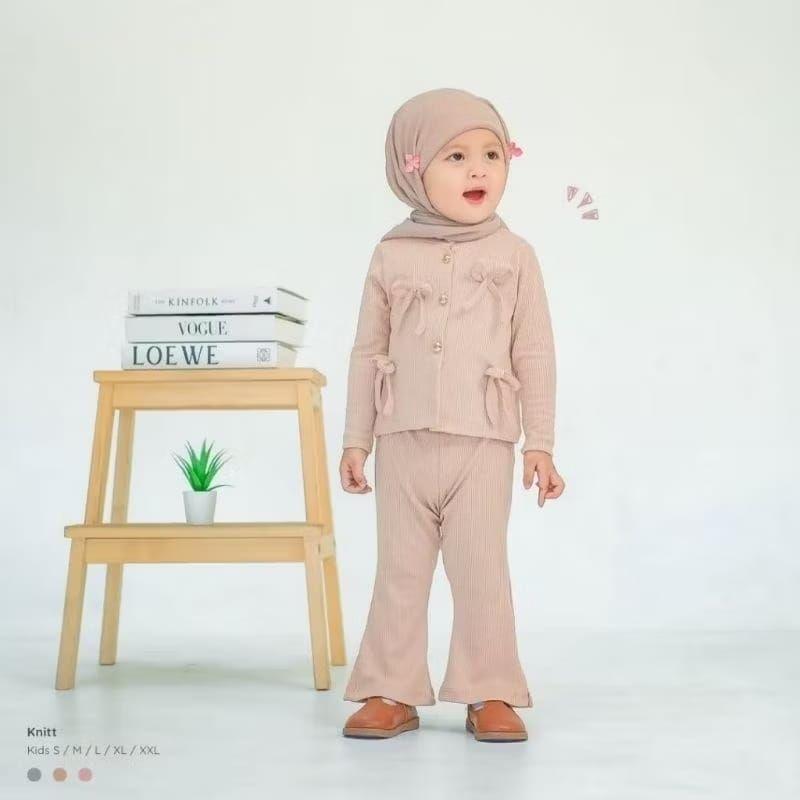 Pads - Kimmy Set | Setelan Ribbon Knit Anak One set knit pita