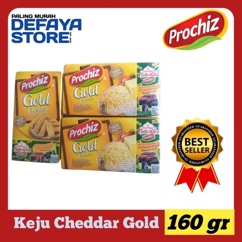 

Keju Prochiz Ceddar Gold 160Gr Termurah