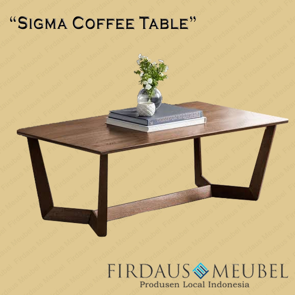 Meja Sofa Coffee Table Ruang Keluarga  "Sigma Coffee Table"  | by Firdaus Meubel