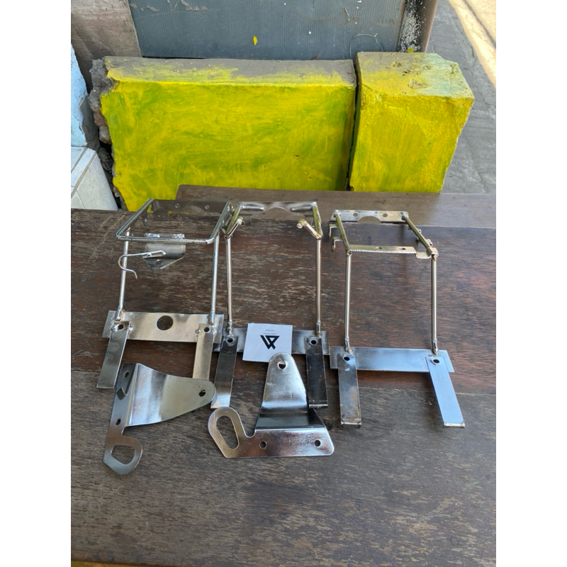 BRACKET LAMPU PANGKON LAMPU NINJA SS PNP NINJA TIGER MP VIXION CHROME