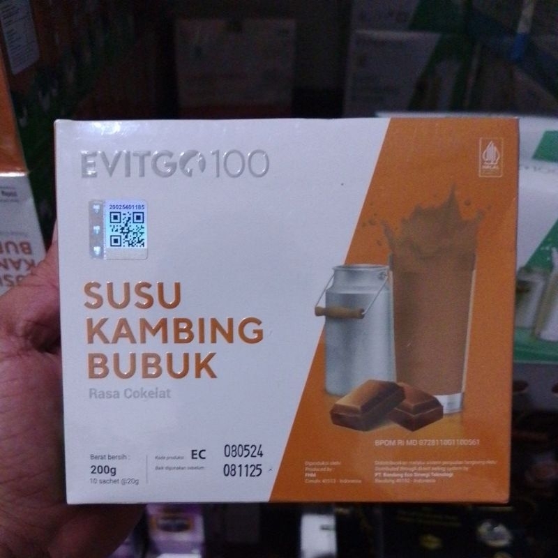 

Susu Susu Kambing Etawa Plus Herbal Bubuk Evitgo 100 Rasa Coklat