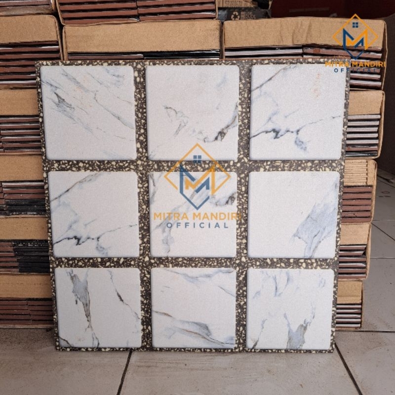 Keramik lantai 40x40 Fiji white | KIA | kasar