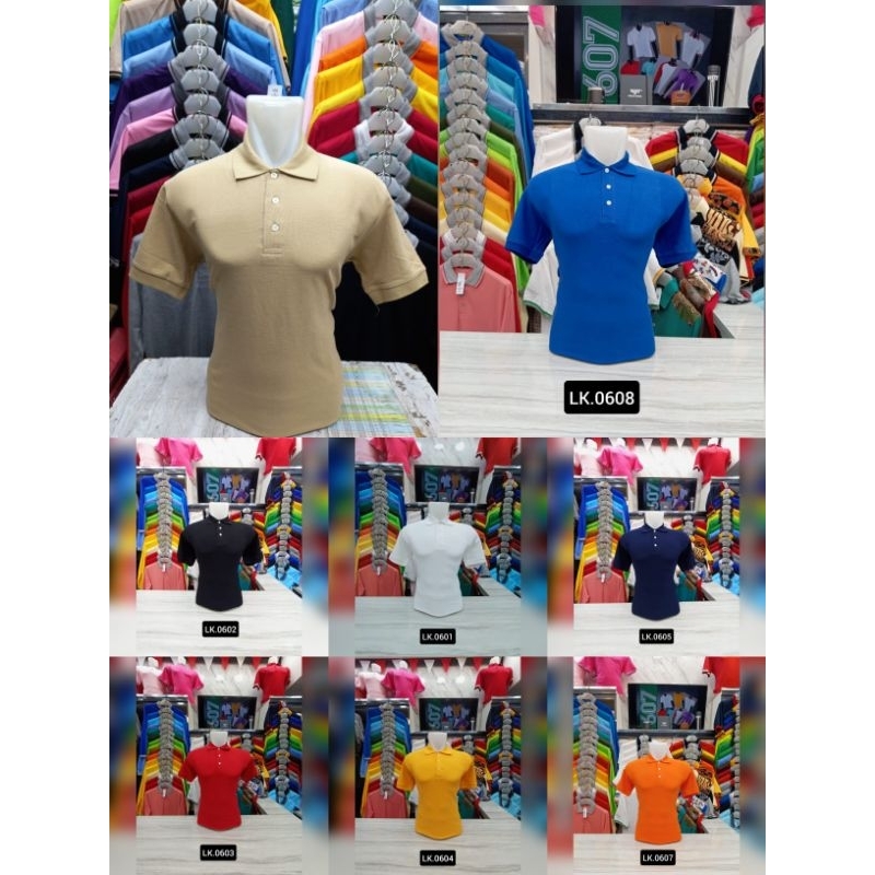 Kaos kerah polo polos premium pendek by 607 pratama