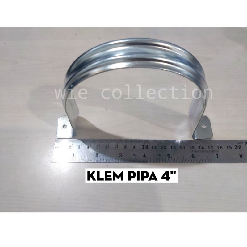 KLEM PIPA BESI 4" TEBAL / KLEMAN PLAT BESI 4 INCH / CLAMP PIPA