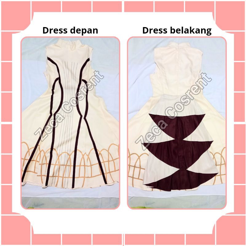 WTS preloved costume cosplay anime Ayaka default genshin impact violet evergarden