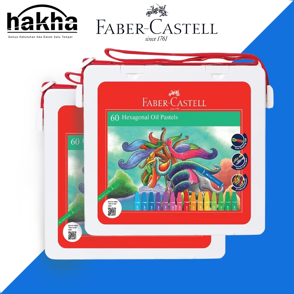 

Fabber Castel Krayon Hexagonal Oil Pastel Crayon 60 Warna Original