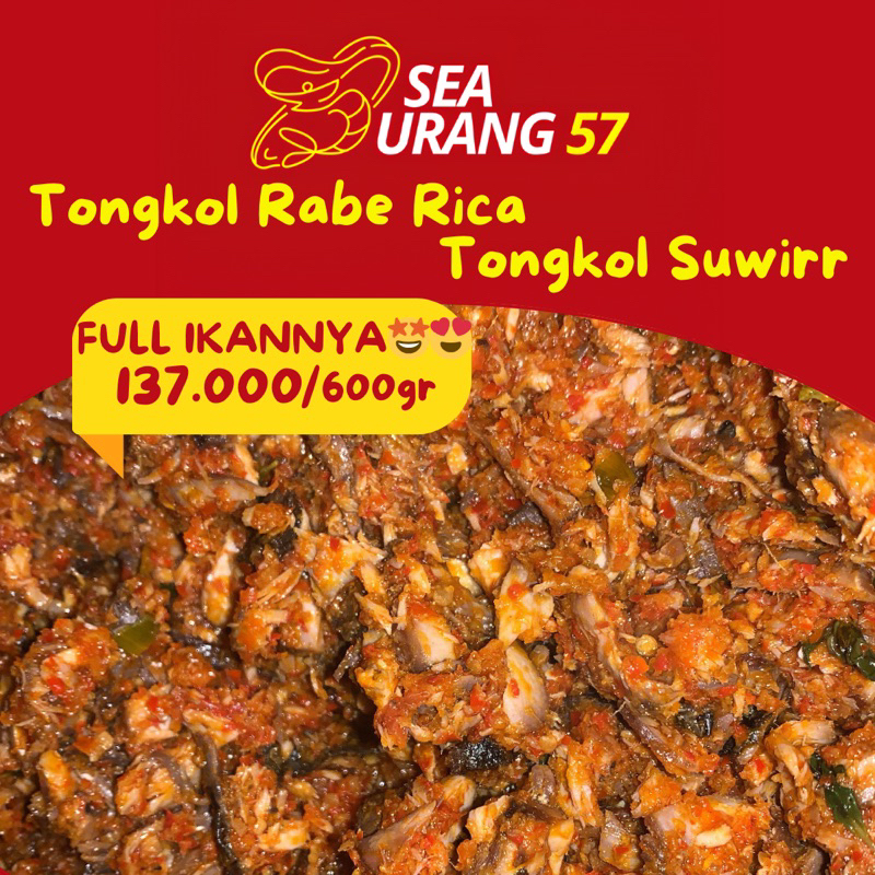 

FULL IKAN Tongkol Rabe Rica/Sambel Tongkol/Tongkol dicabein 600gr