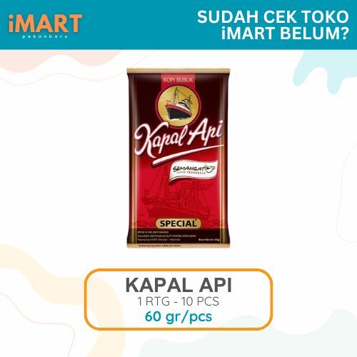

Kapal Api Special Merah 60 gr - 1 Rtg Isi 10 Pcs