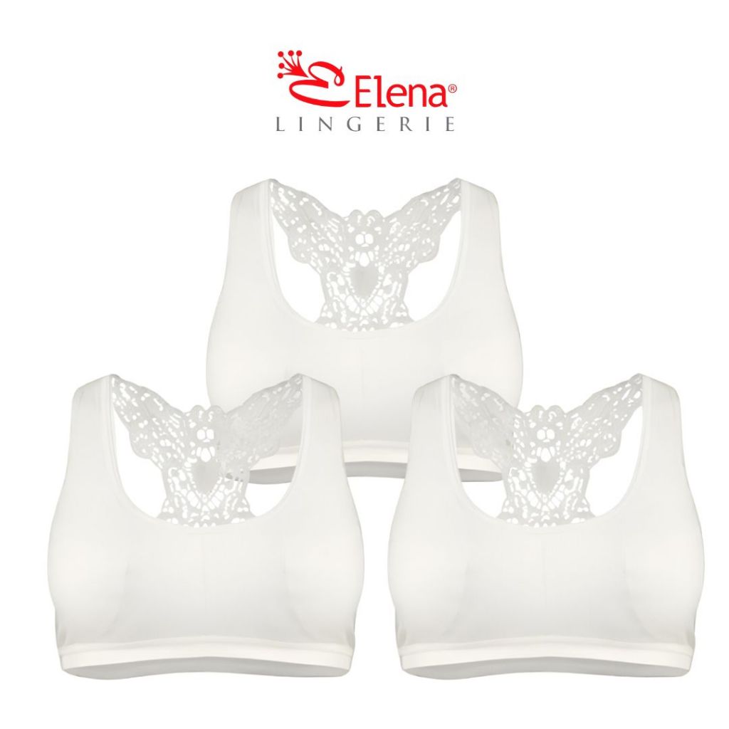Elena x OF Bundle 2372 Bra Busa Tipis Tanpa Kawat Polos Bh Sport Remaja Freesize