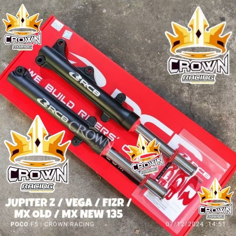 Front Fork Suspension Shock Depan RCB Yamaha Jupiter Z / Vega / FIZR / MX Old New 135 / Mio Fino Sou