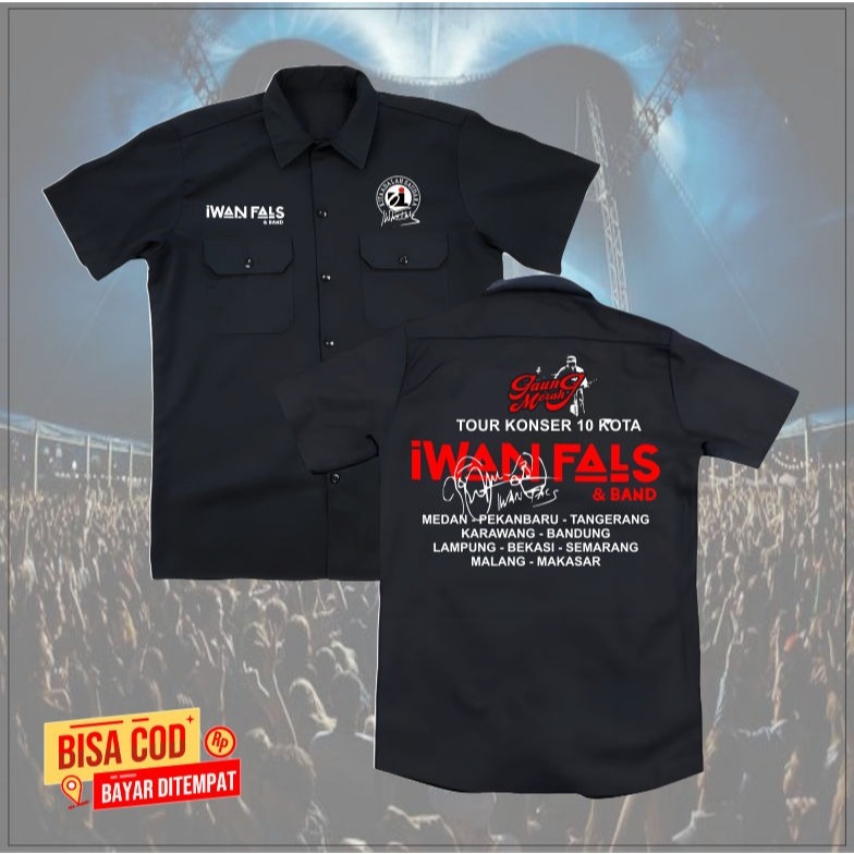 KEMEJA PDH OI IWAN FALS BAND MUSIC ORANG INDONESIA BAND NEW CLOTHING BANDUNG MUSIC NEW