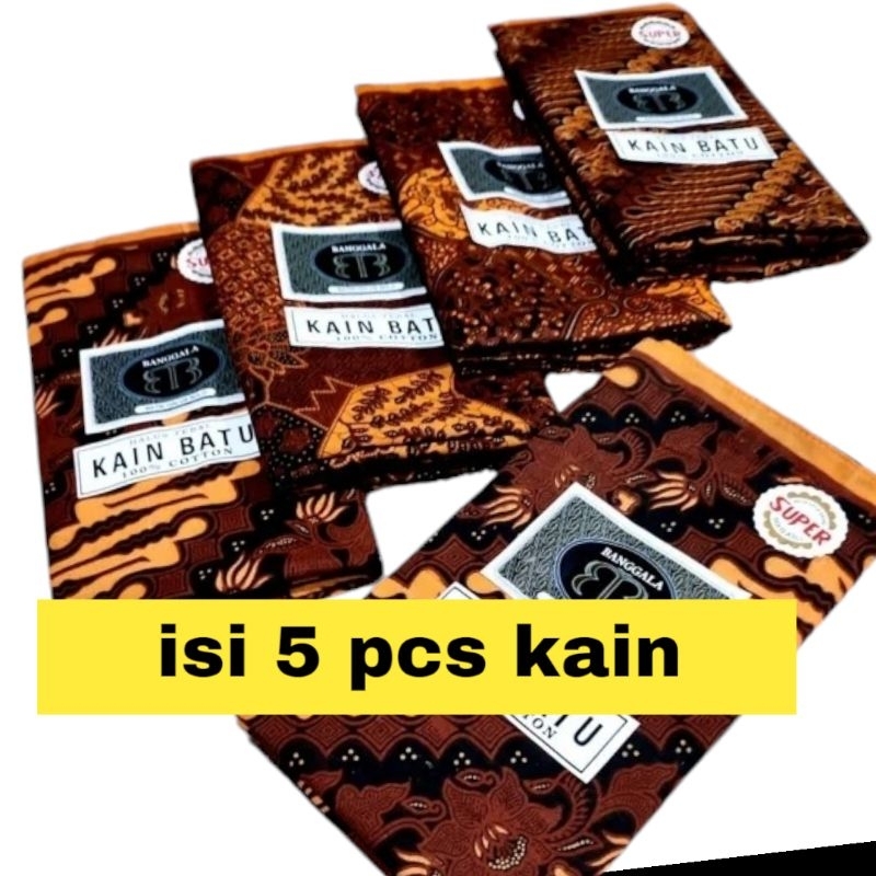 KAIN SUPER 5 pcs Kain panjang melahirkan persalinan panjang batik jarit samping kebat tapih batik mu