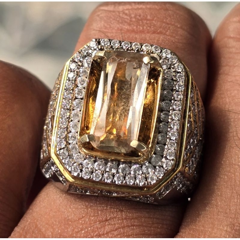 Natural Color Change Zultanite Diaspore Ring Perak Micro plus memo