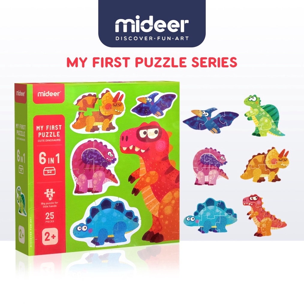 Diskon Instant Mideer My First Puzzle Dinosaur Mainan Edukasi Anak A64