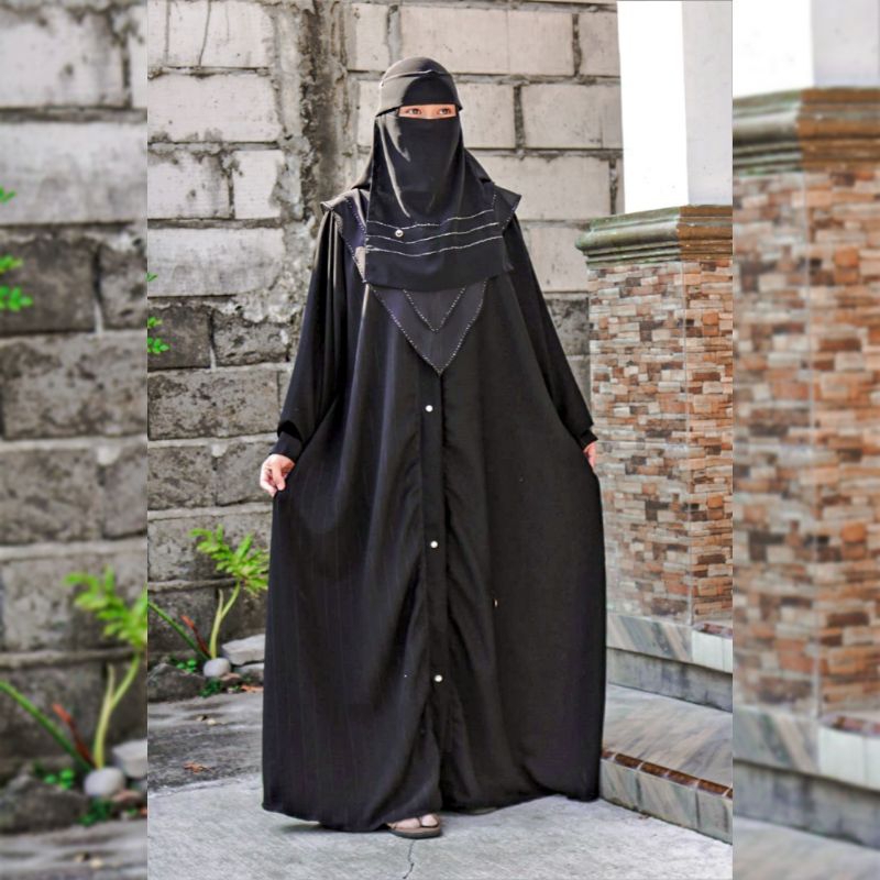 Gamis Abaya Hitam Shinta temboro